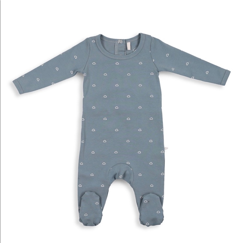 Pouf Baby Boy's Cloud Print Footie